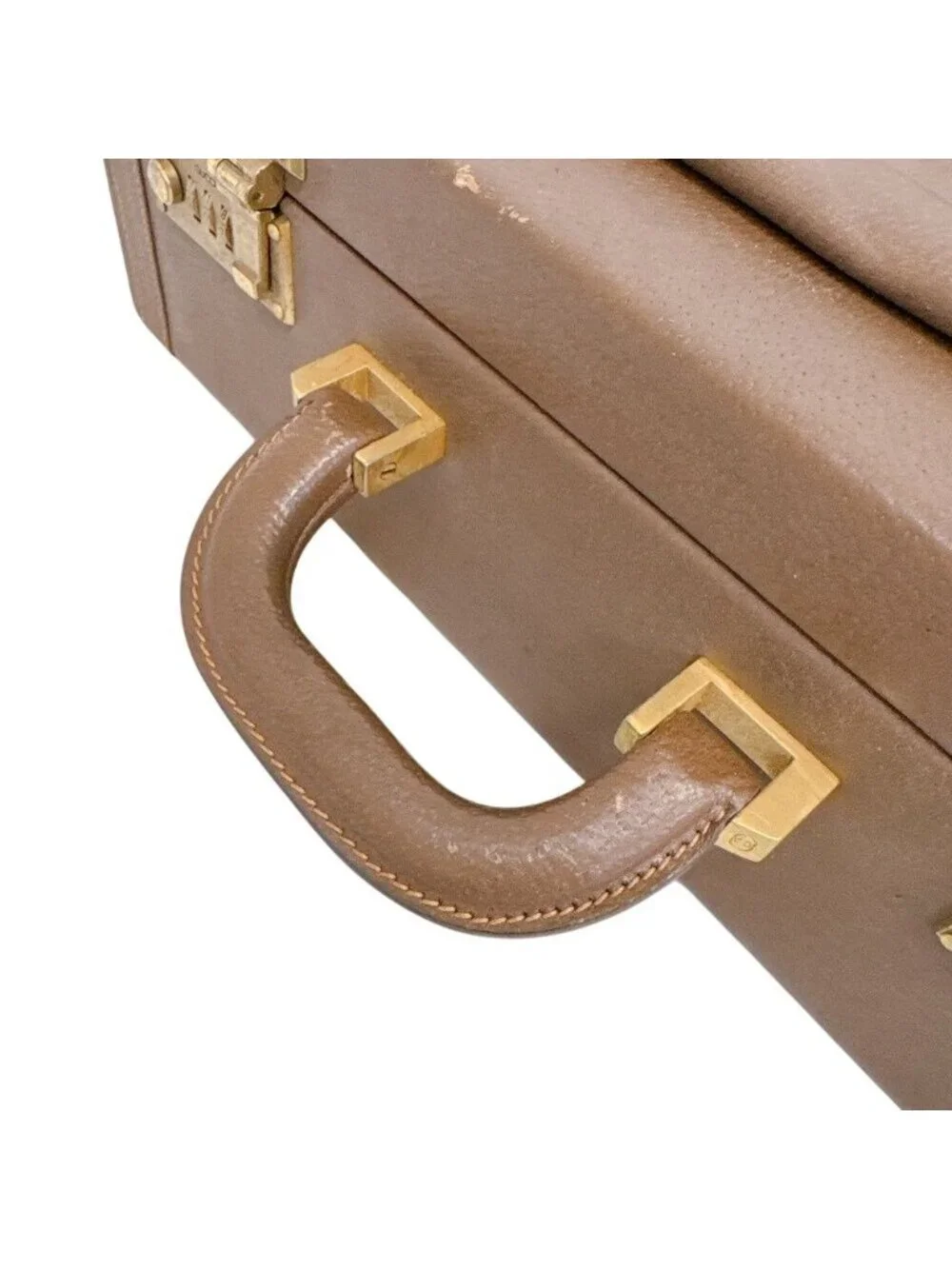 Gucci Vintage Attache Case Handbag GG Pattern Business